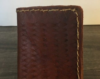 Double Bifold Wallet Model #1/customized handmade leather wallet for men & women.