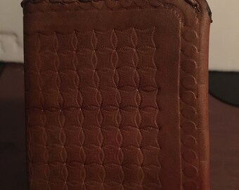 Double Bifold Wallet Model #2/customized handmade leather wallet for men & women.