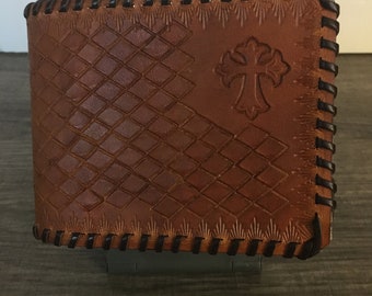 Deluxe Wallet Model #1/customized handmade leather wallet for men.