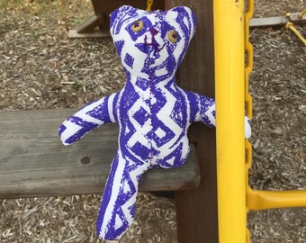 Valerie You Matter teddy bear -hand sewn