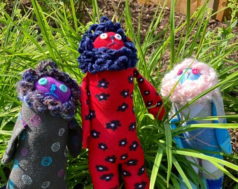 Sock Lions with fluffy manes! Handmade