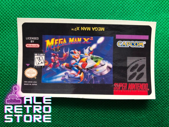 Mega Man X 2 Super Nintendo Replacement Label Sticker Glossy - Etsy