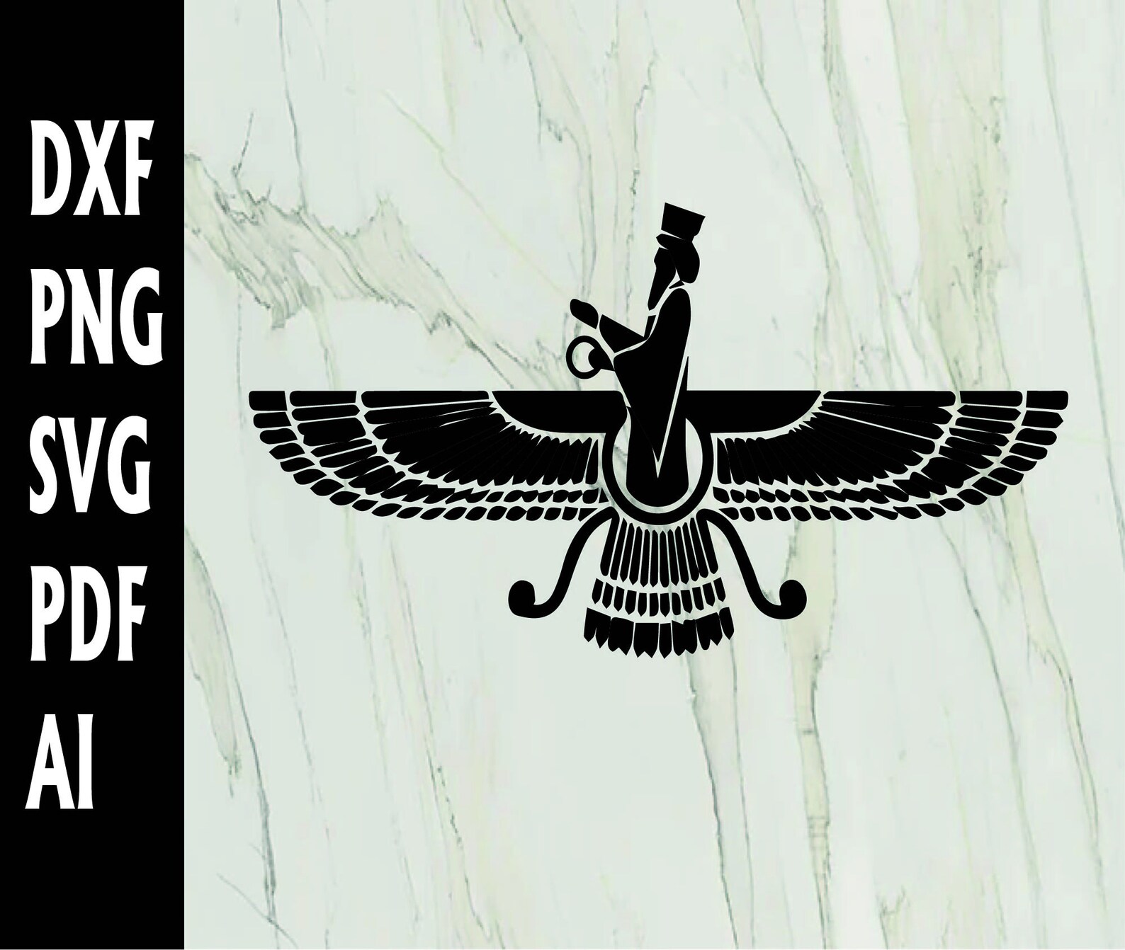 Zoroastrian Symbol Svg, Zoroastrian Svg, Zoroastrian Faravahar