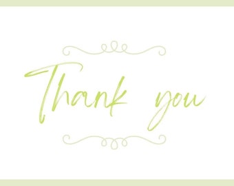 Elegant Thank You Cards - Digital Download