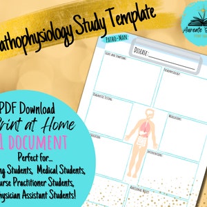 Printable Pathophysiology/Disease Template