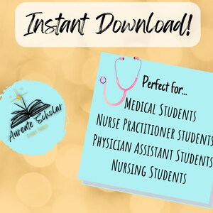 Printable Study Templates: Pharmacology, Pathophysiology, and SOAP Note Templates, Medication study template image 3