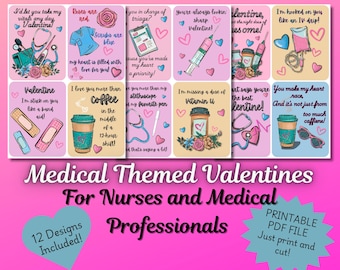 Medical Themed Valenties for nurses and healthcare professionals