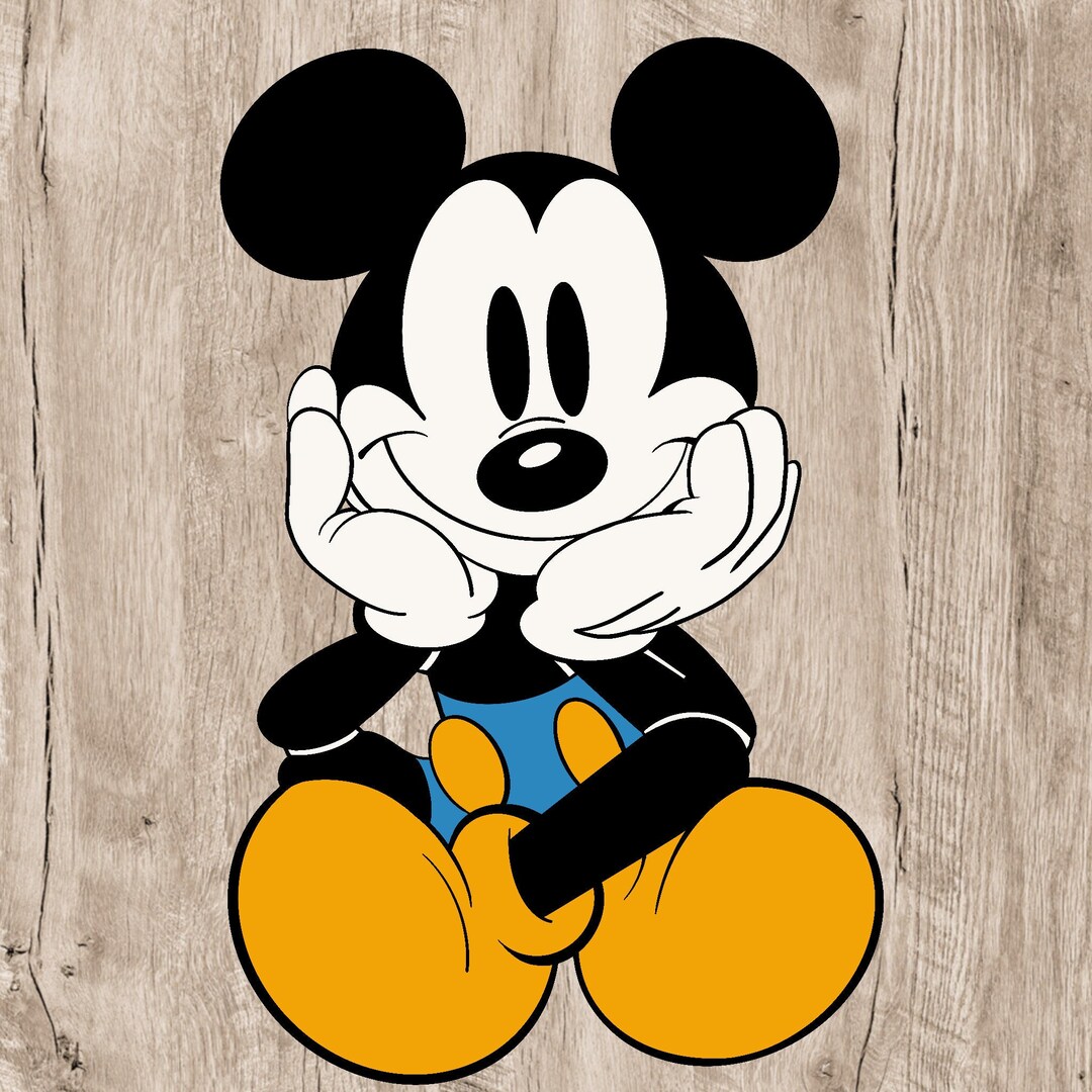 Mickey Sitting SVG/PNG/JPG Etsy