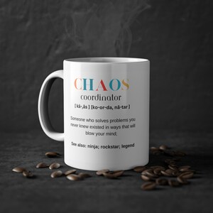 Personalisierte Tasse | CHAOS Coordinator | Panorama Druck | Individuell mit Namen bedruckt | Geschenk | Kostenloser Versand in DE