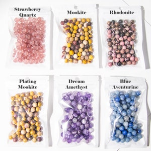 Wholesale 8mm High Quality Natural Gemstone Round Beads Crystal Necklace Jewelry Making 100pcs/Bag