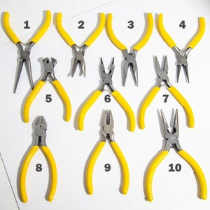 Jewellery Making Pliers 4 In 1 Round Nose Chain Nose Flat Nose,Nylon Jaw,Cut Nose,Bent Nose Jewelry Tools Kit