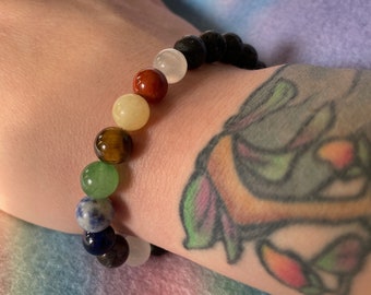 Chakra Genuine Bead Bracelet