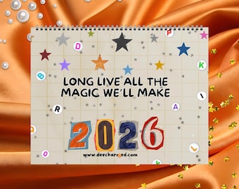2026 TS Lyric Calendar, Taylor Calendar, Eras merch, Lyrical Calendar, Eras gift