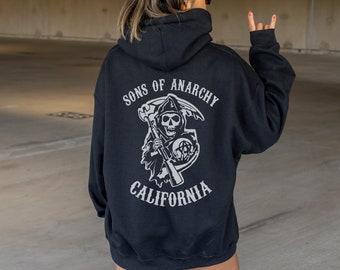 Sudadera con capucha de SOA, regalo para fan de SOA, sudadera con capucha de Jax Teller, sudadera con capucha de Reaper Crew, merchandising de SOA, sudadera con capucha de Sons, regalo para fan de Jax Teller, merchandising de Jax Teller