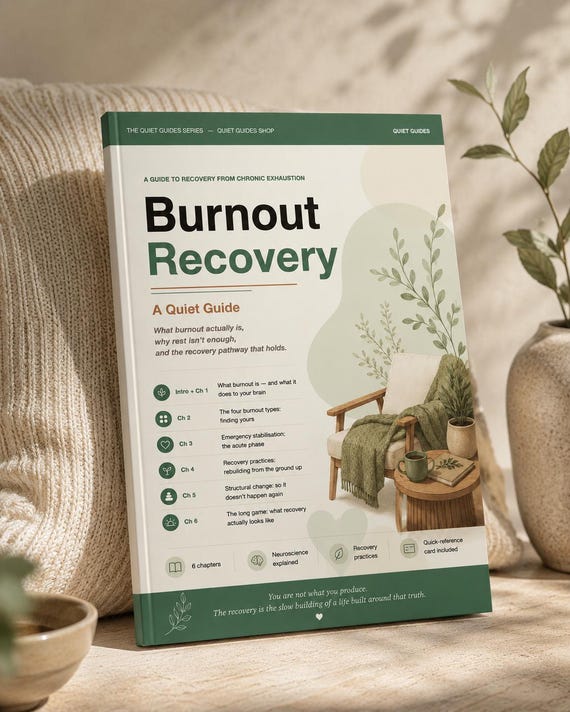 Burnout Recovery Guide | Nervous System Reset Workbook (Digital Download)
