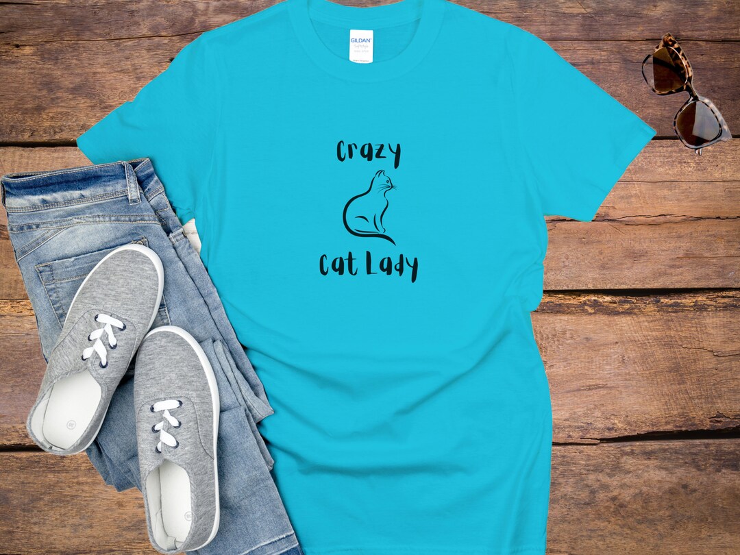 Crazy Cat Lady Shirts Funny Cat Tshirts Cat Lover Shirts Etsy