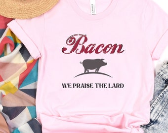 Bacon Lover T-shirt | Just Bacon Shirt | Gift Shirts for Pork Lovers | Bacon Festival Tshirt | Funny Dad Gifts | Fun Bacon Shirt For Men