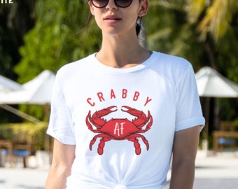 Crabby Shirt, Crabby AF Shirt, Funny Crab Lover Shirt, Crab Fishing Shirt, Fishermen Shirt, Crab Lover Shirt