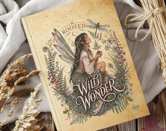 Personalized Hardcover Garden Journal | Custom Fairycore Botanical Garden Notebook, Rooted in Wild Wonder Fairy Design