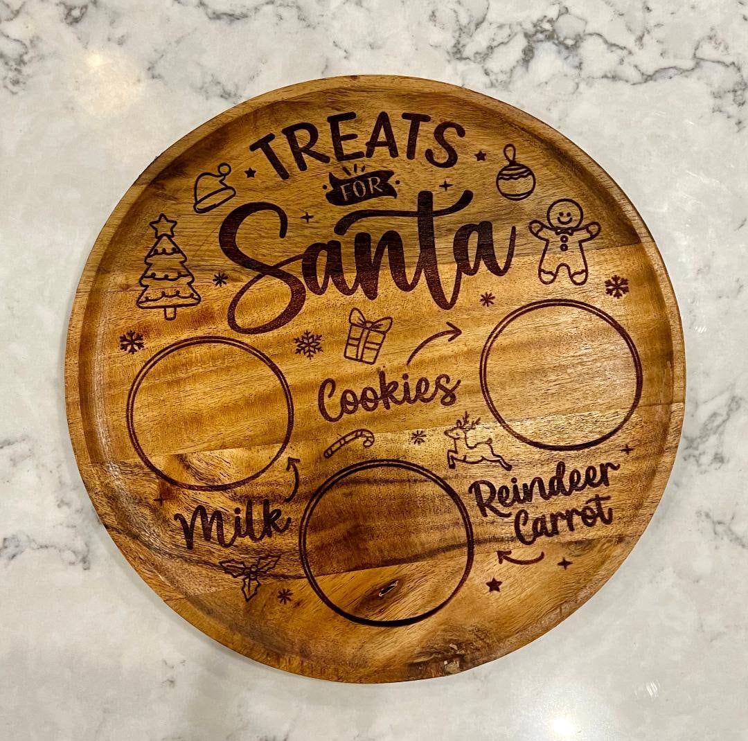 Santa Cookie Plate - Etsy