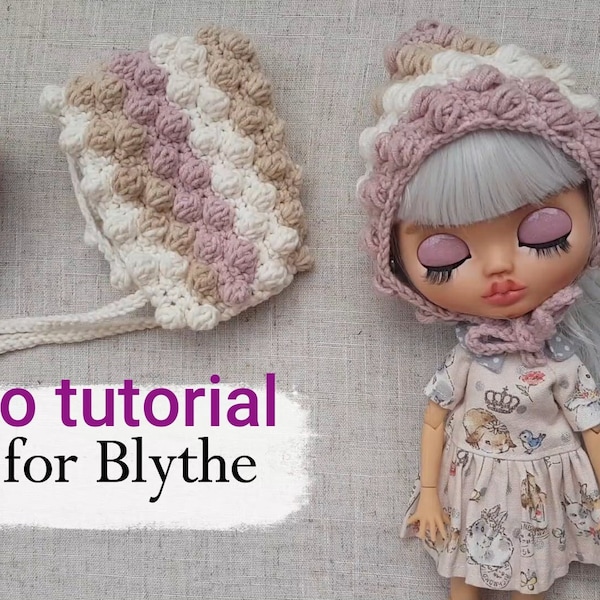 Crochet Hat for Blythe Video Tutorial