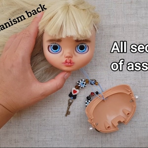 Blythe custom, eye mechanism and how to put all back, Blythe tutorial