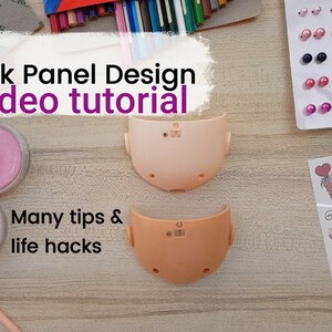 Blythe custom tutorial Back panel décor, design