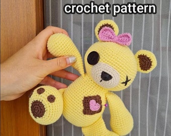 Zombie Bear, Voodoo Bear crochet pattern