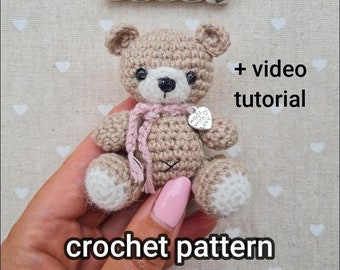 Mini Teddy Bär Häkelanleitung