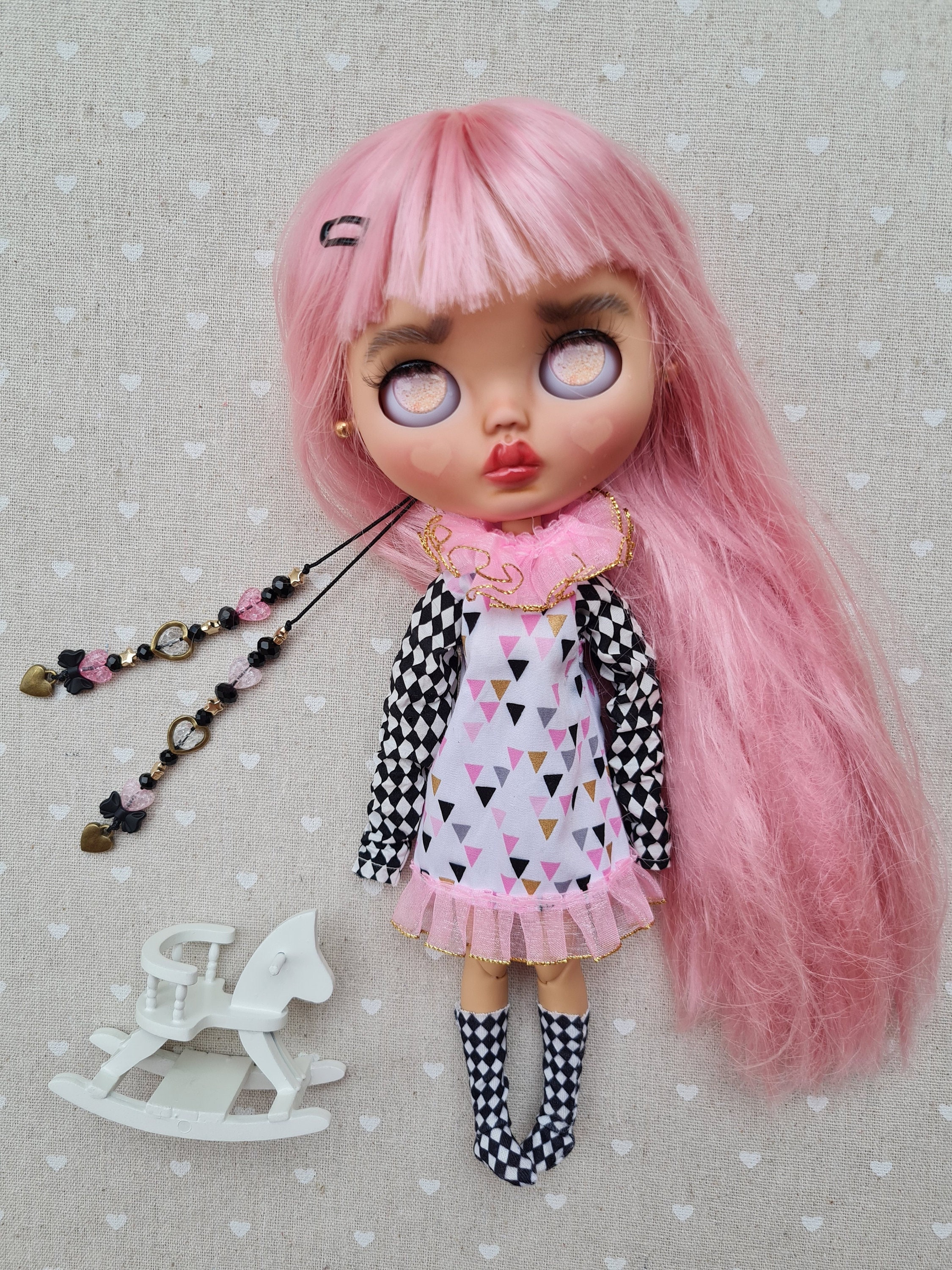 25日迄値下 未使用 カスタムブライス 優しいお顔可愛いお洋服 ピンク