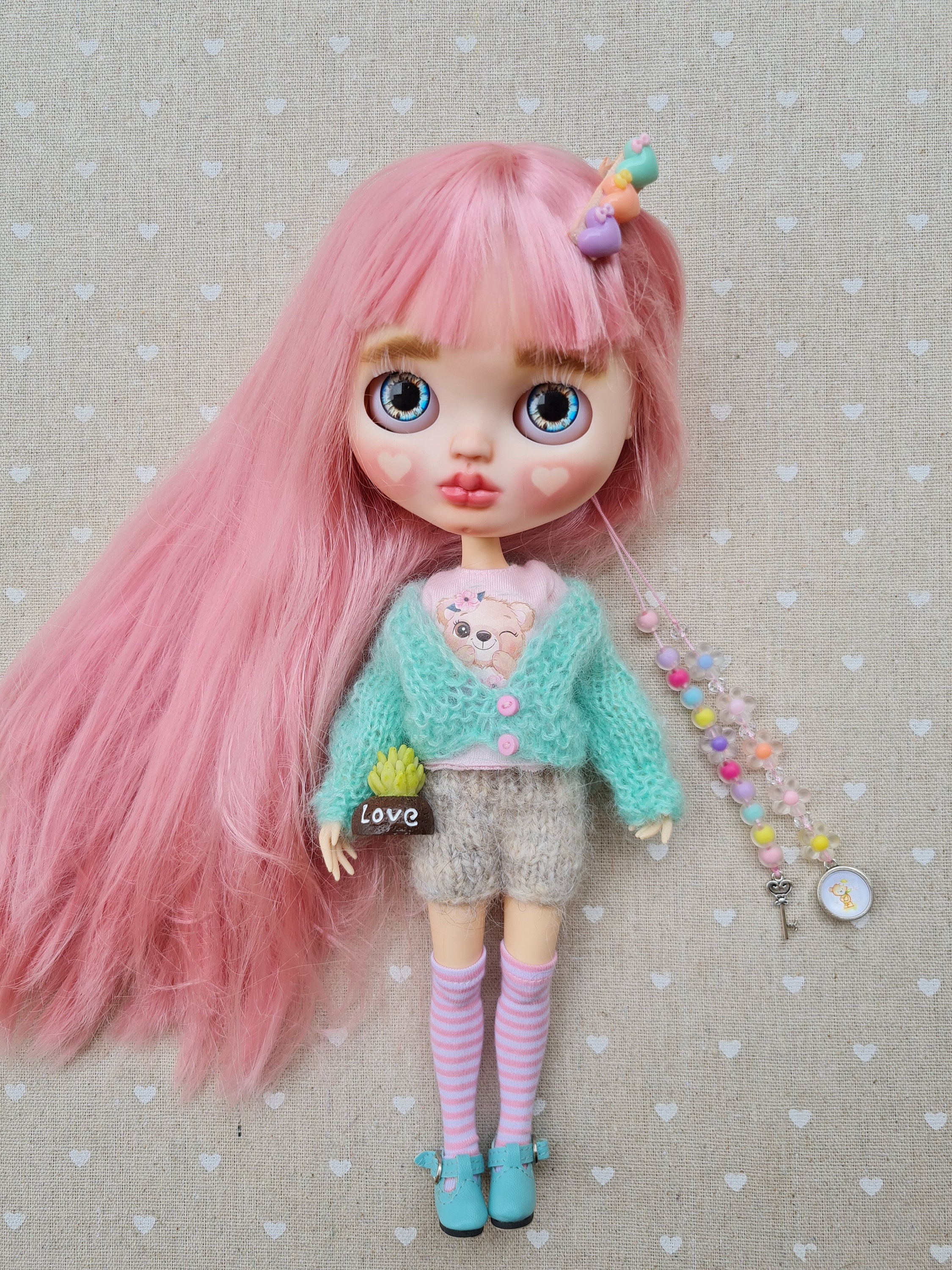 Blythe pink hair on sale
