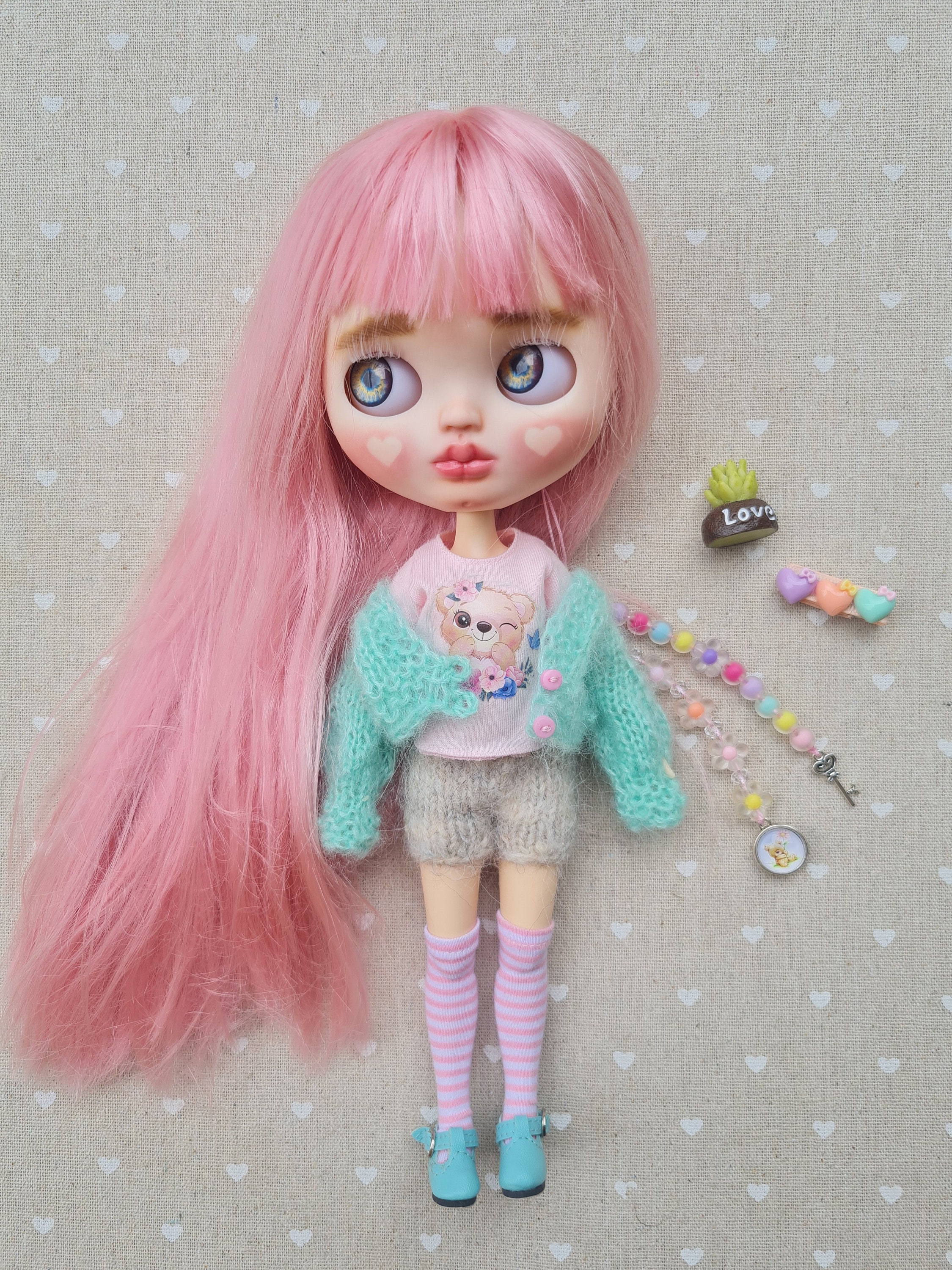 otodoll カスタムブライス ぷっくり頬っぺの女の子 otodoll カスタムブライス ぷっくり頬っぺの女の子 ☘️ お口
