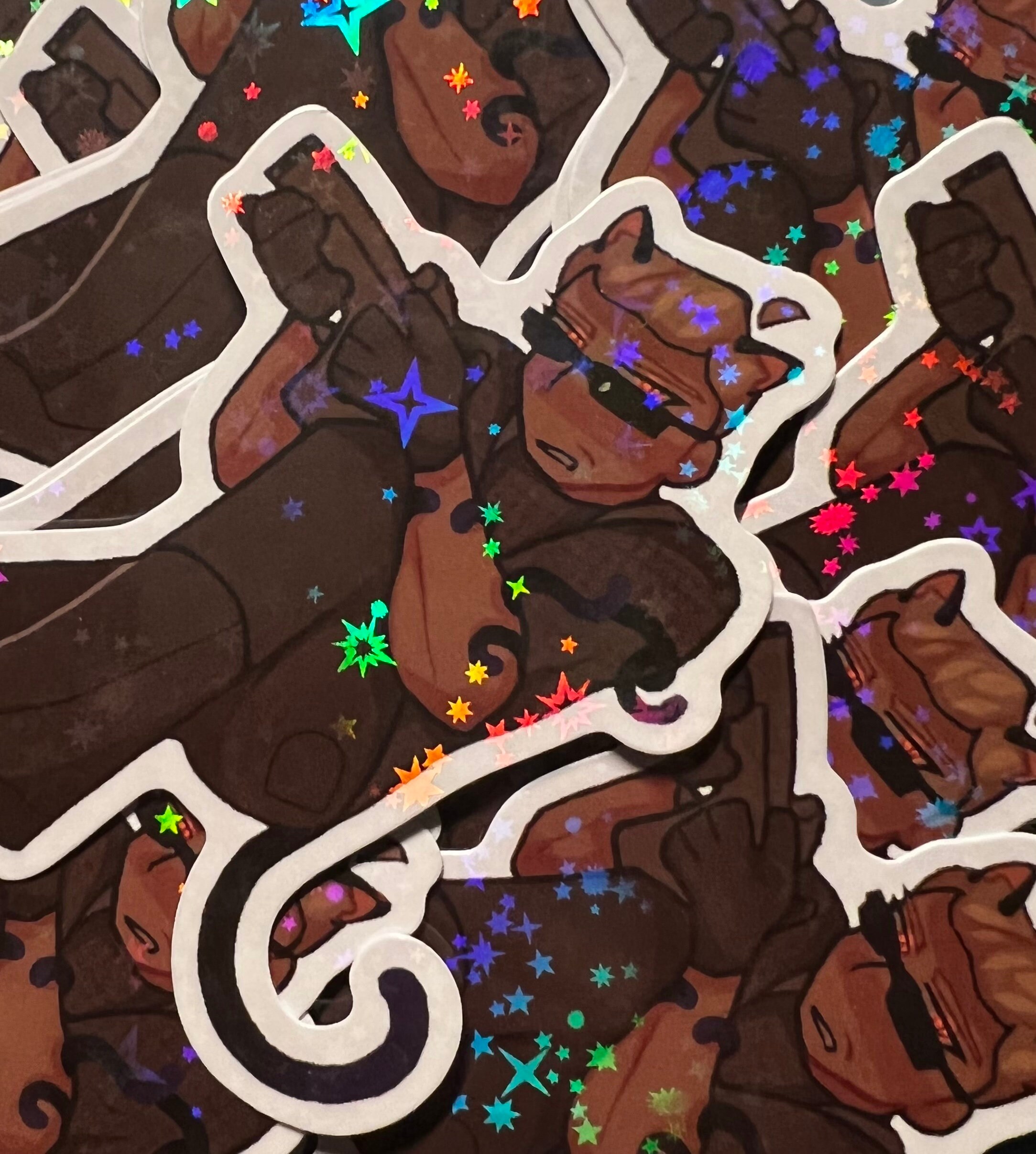 Jumbo Holographic Wesker Sticker - Etsy