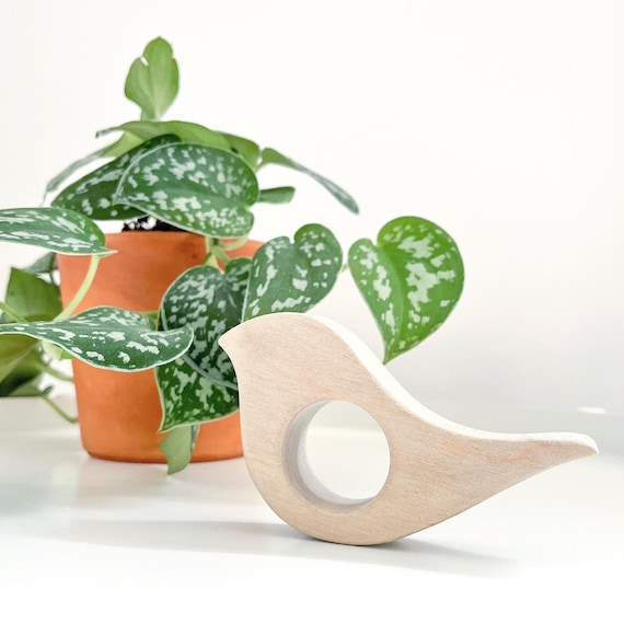 Little Baby Bird Toy Handmade Natural Wooden Baby Block Etsy