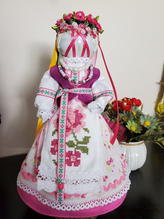 Украинская мотанка символ украины венок украинский женщина - Etsy
