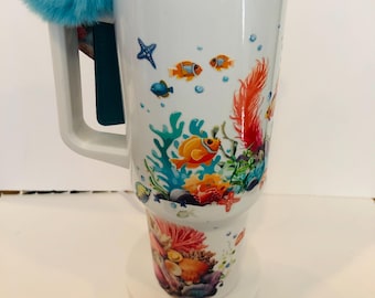 40oz Turtle Tumbler, Turmbler Accessories Includes. Great Gift for Turtle Lovers. Free Shipping