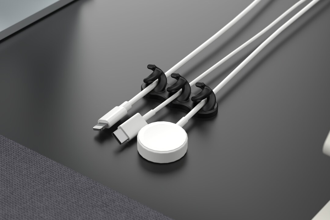 10PC Cable Cord Management Organizer Holder Clips Office Desk Tech