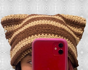 Crochet Cat Ear Beanie
