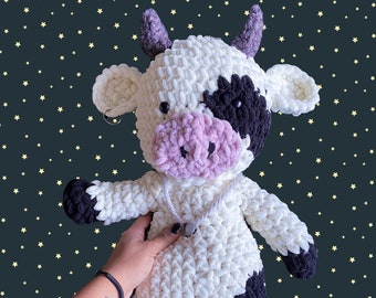 Crochet Cow Doll | 17” Amigurumi