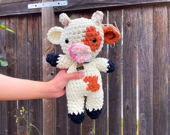 Copper the Cow | 15" Amigurumi plush