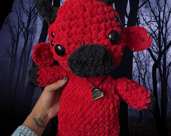 Hellfer Crochet Cow Plush | "16 Amigurumi Doll