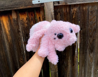 Rosie, Pink crochet spider Doll | 12” Amigurumi