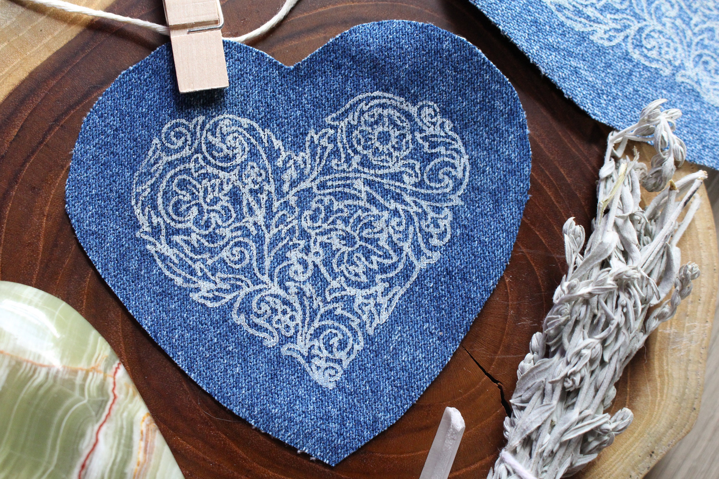  Zlettery 24pcs Blue Heart Iron on Patches, Heart Embroidered  Patches for Clothing, Jackets, Hats,Backpacks, Jeans : Arts, Crafts & Sewing