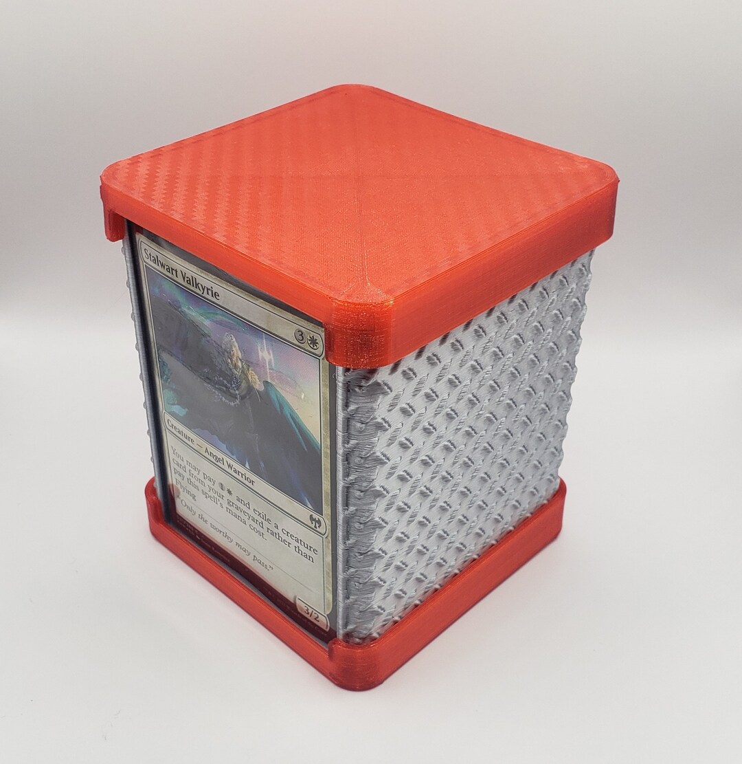 Premade Steel Plate Style 100 Card Deck Box TCG/MTG Commander Etsy