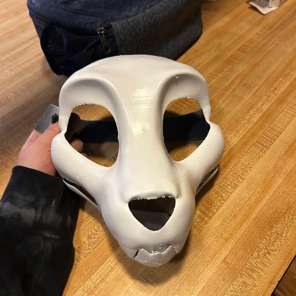 Skull Dog Mask Moving Jaw Etsy UK