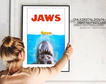 poster Jaws with title digital download