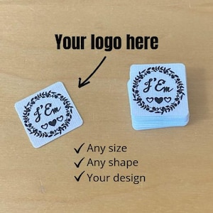 Custom Tag, Printed Custom Iron-on Tag, Heat Transfer Fabric Tag with logo, Personalized Label, Kids Cloth Tag, Name Tag