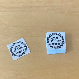 Custom Tag, Printed Custom Iron-on Tag, Heat Transfer Fabric Tag with logo, Personalized Label, Kids Cloth Tag, Name Tag