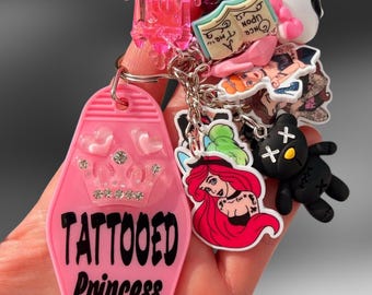 Tattooed Princess Keychain