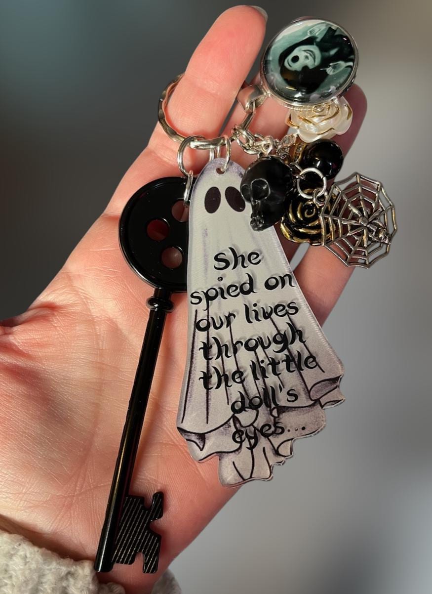 The Beldam/other Mother/ghost Children Keychain With Extra Large Button ...